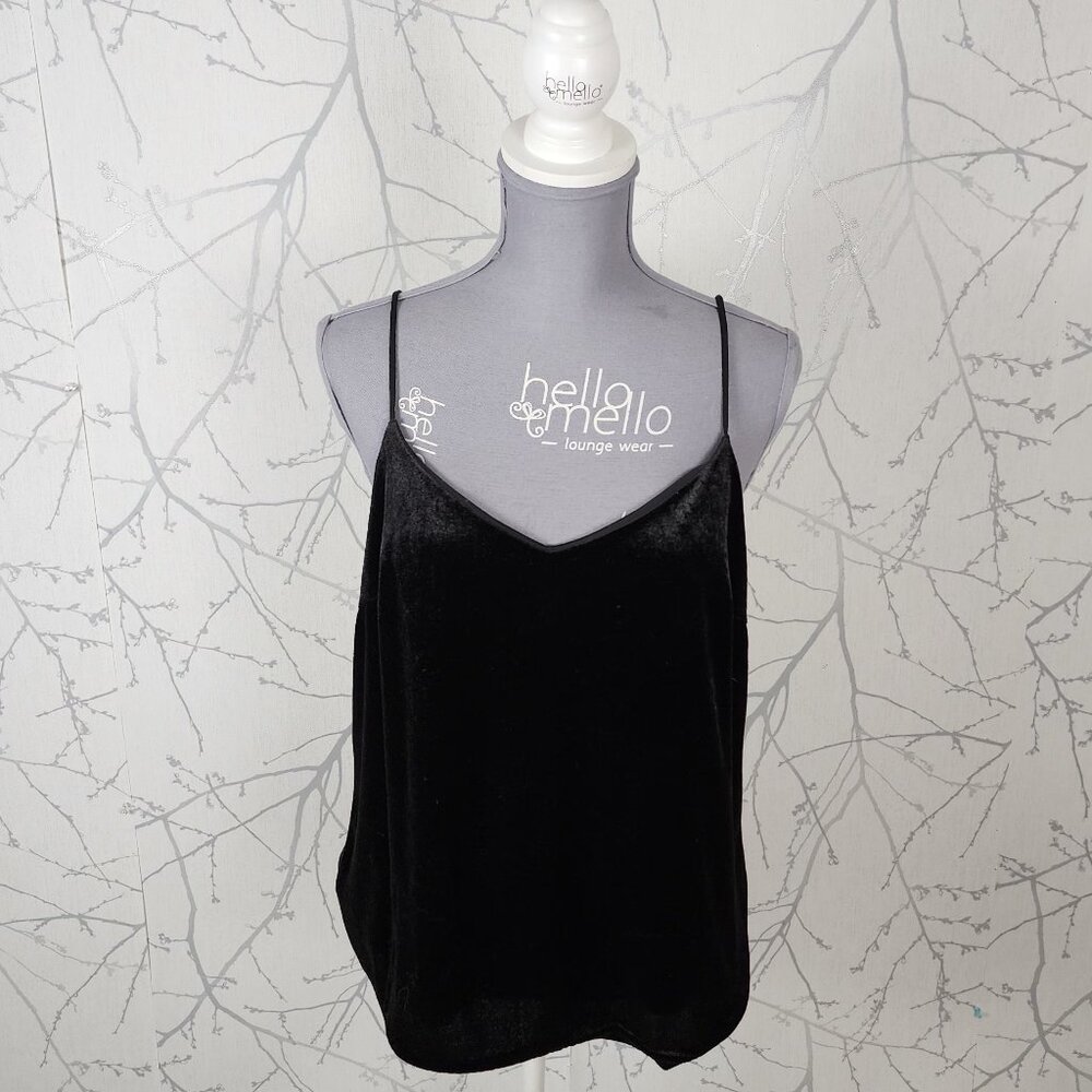 Vero Moda Black Velvet Strappy Cami